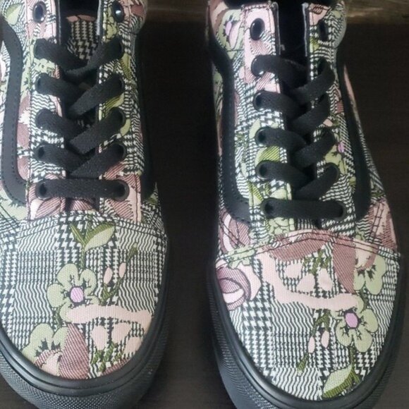 Vans Old Skool Stackform Womens Platform Shoes Romantic Goth Floral Tapestry - Picture 5 of 11